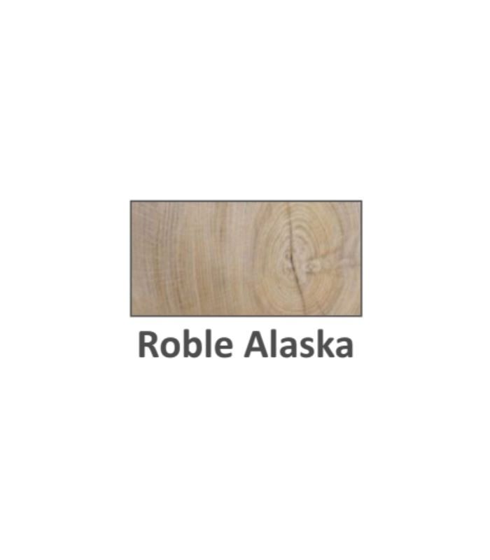 Miroytengo Mueble de baño Aseo Athena Color Roble Alaska 3 cajones y Espejo Estilo Industrial 80x45 cm SIN LAVAMANOS 